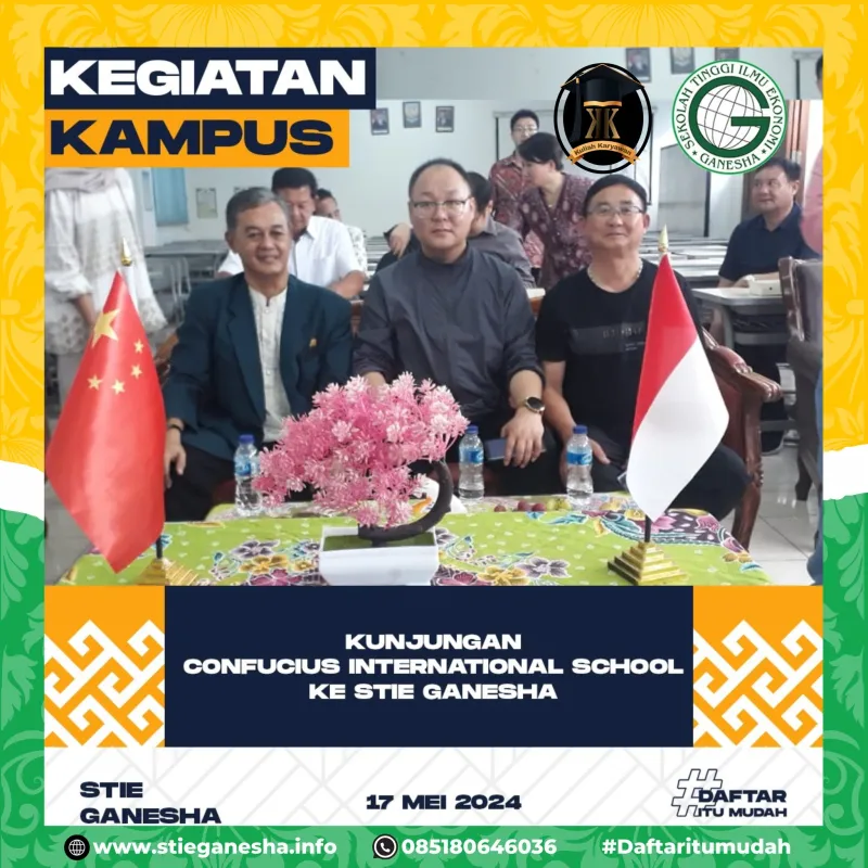 STIE Ganesha Menjalin Kerjasama Dengan Huanyu Internasional Education & Confesius School Tiongkok