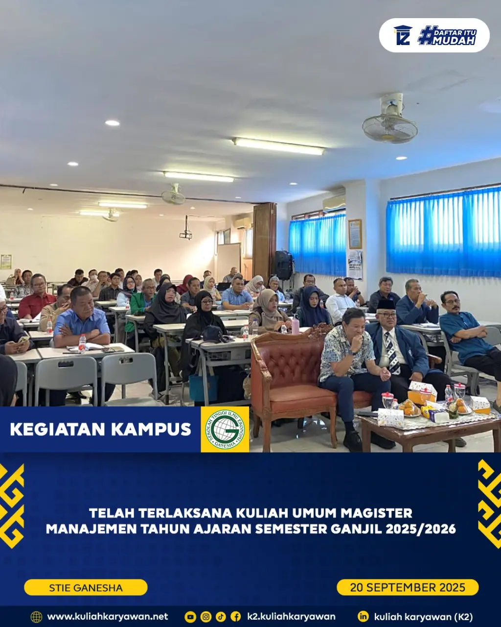 Kuliah Umum S2 Manajemen Kampus STIE Ganesha Tahun Ajaran 2025/2026