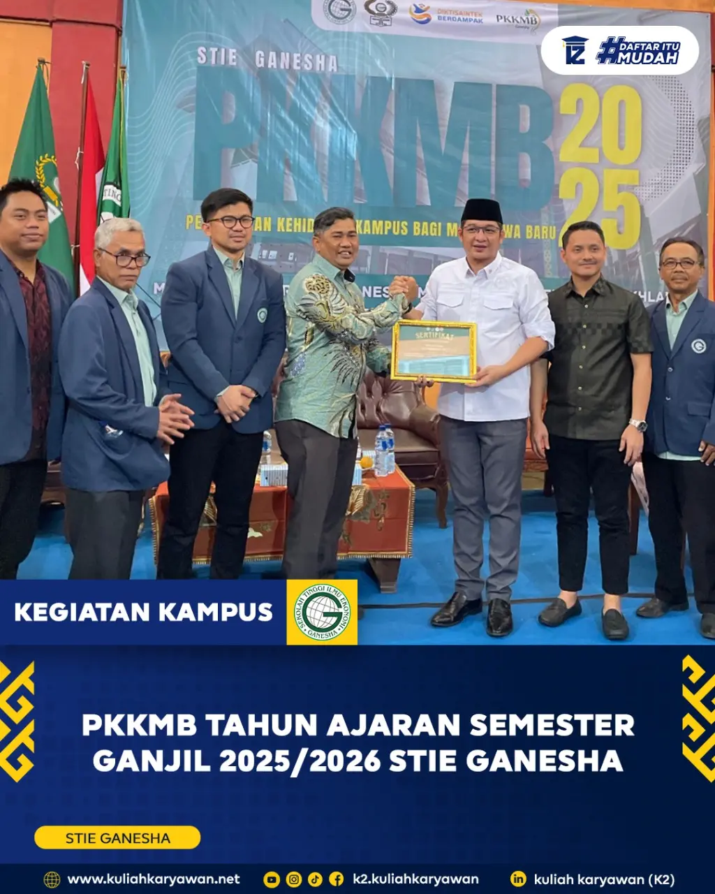 PKKMB Kampus STIE Ganesha Tahun Ajaran Semester Ganjil 2025/2026