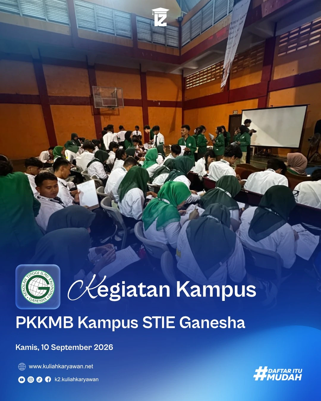 PKKMB Kampus STIE Ganesha Tahun Ajaran Semester Ganjil 2026/2027